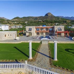 8 bedroom luxury villa with pool near Koutsounari, sleeps 16